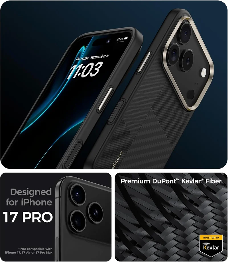 Benks Benks iPhone 17 Pro Full Montage Art Premium Case Compatible with Camera Control Button, Compatible with Magsafe, Military Grade Protective Case Built with Dupont Kevlar